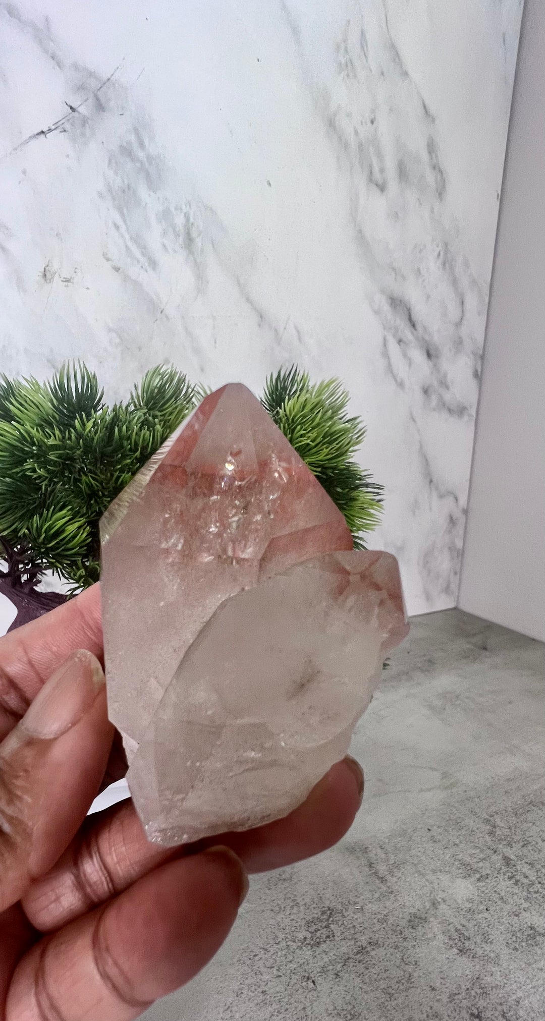 RARE Double Point Pink Lithium Quartz