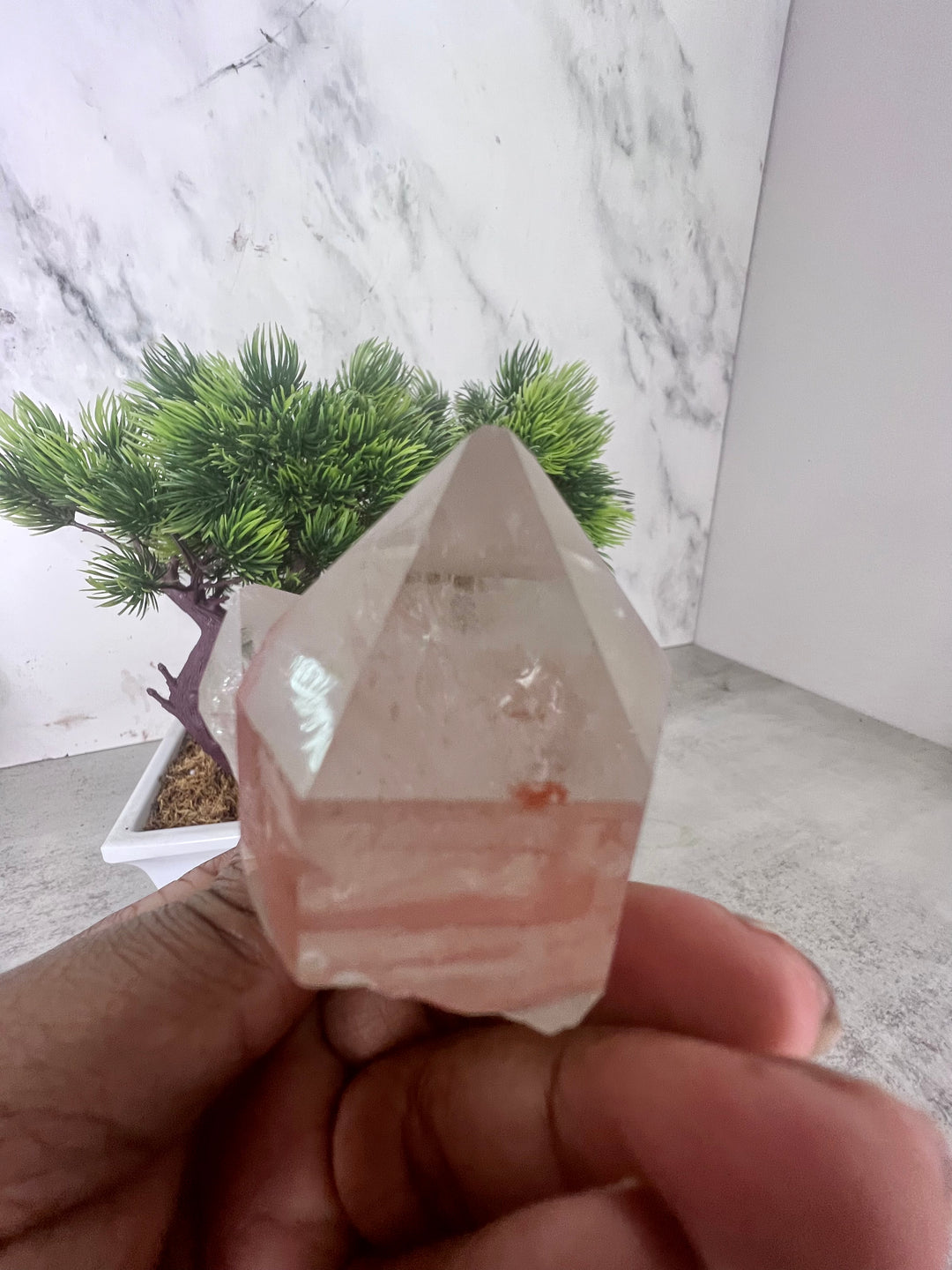 RARE Double Point Pink Lithium Quartz