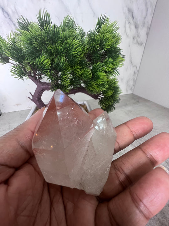 RARE Double Point Pink Lithium Quartz