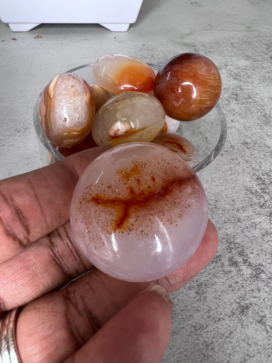 One Gorgeous Carnelian Tumble, Intuitively Chosen