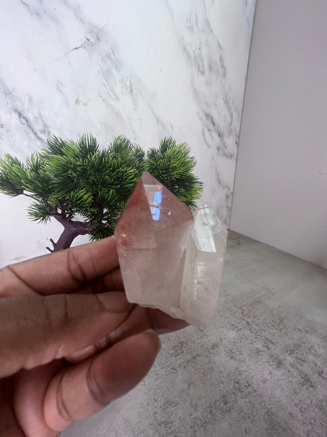 RARE Double Point Pink Lithium Quartz