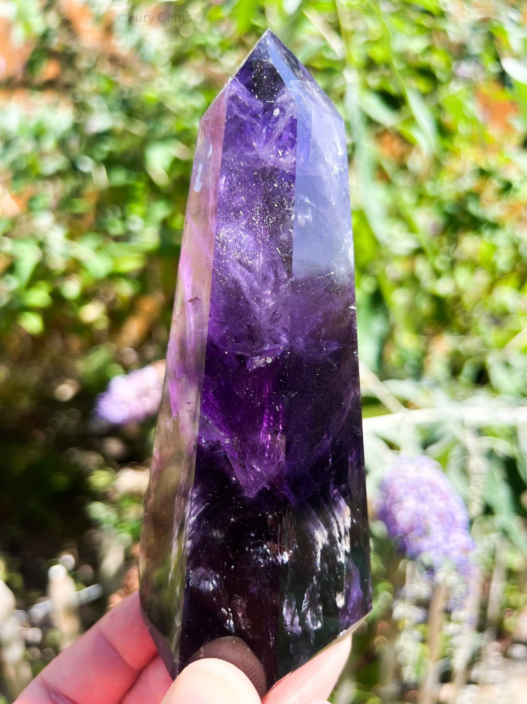 Purple Amethyst Wand | Pury Gems