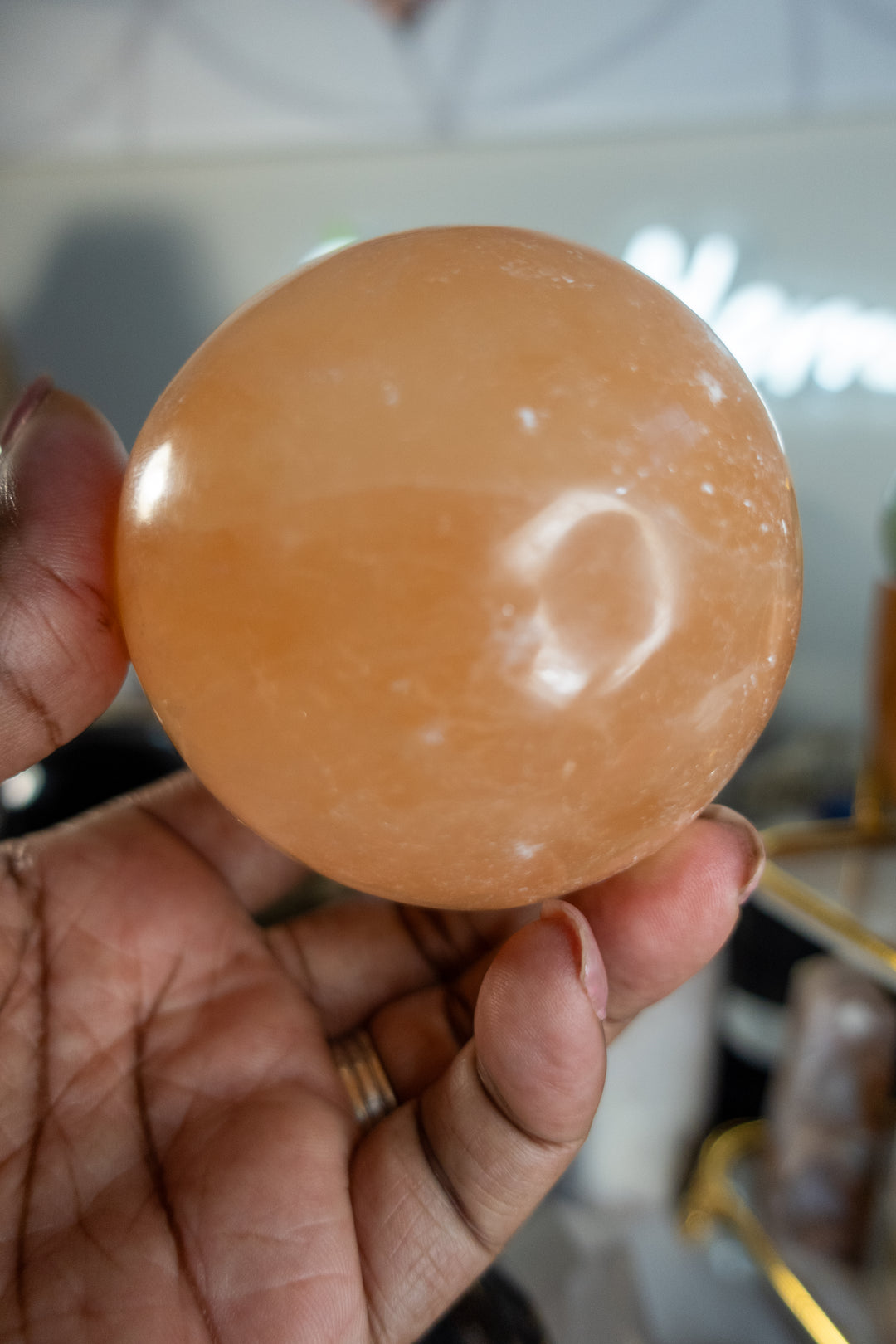 Pury Gems Orange Calcite Spheres