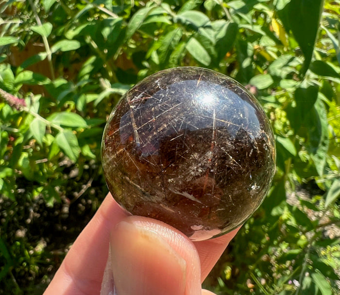 Rutile Quartz Crystal Sphere