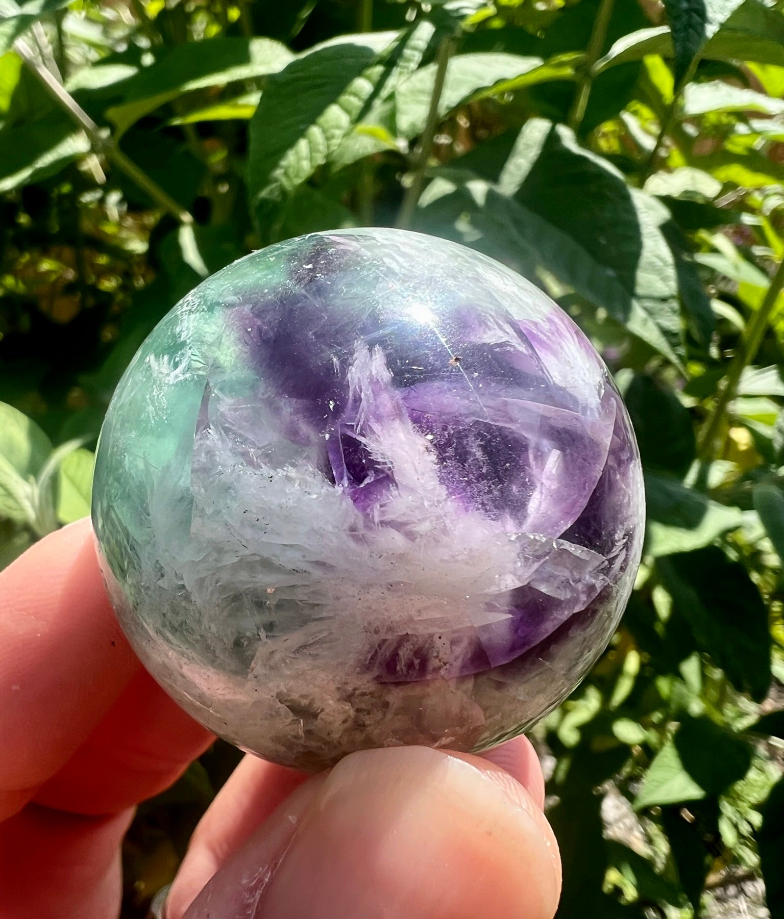 snowflake fluorite crystal